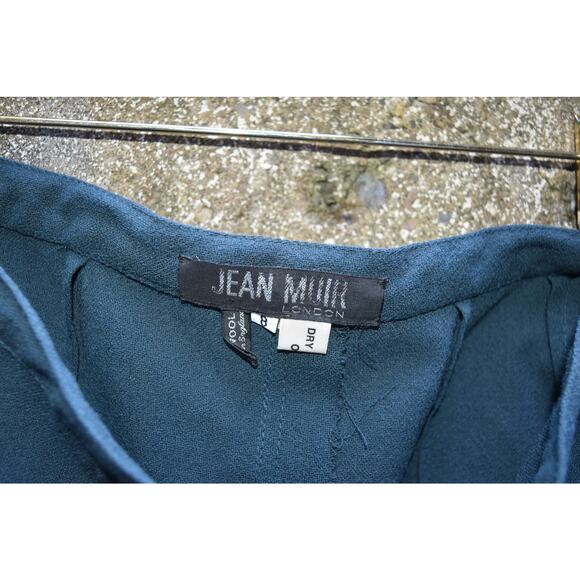 Jean Muir London Teal Wool Midi Skirt – Size 8 - Picture 4 of 4